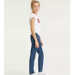 Levi's Girls Size 10 Regular Fit Skinny Blue Jeans